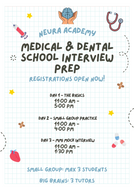 3-Day Medical & Dental School Interview Preparation Workshop with Interview Simulation Day